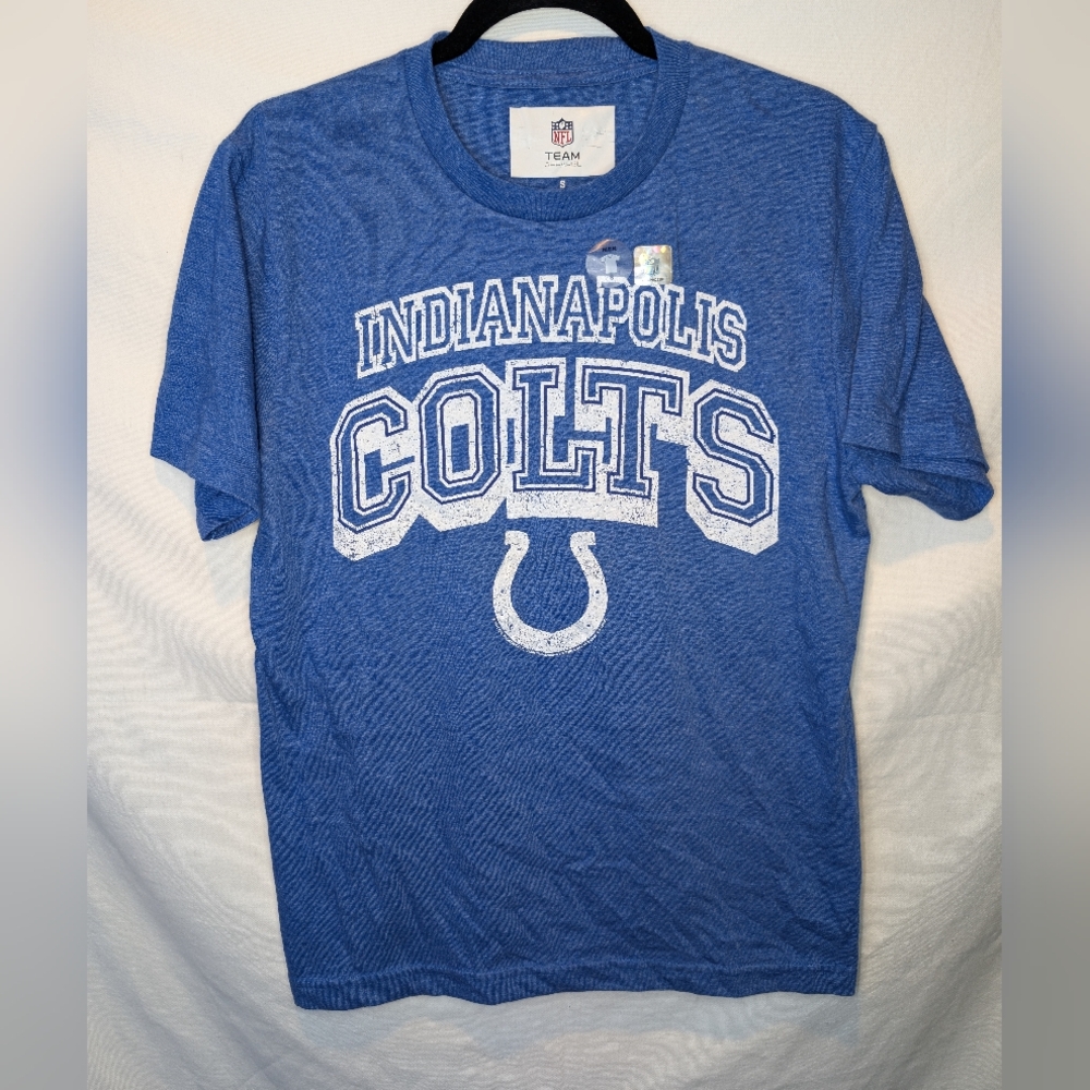NWOT Indianapolis Colts NFL Team Tee Men’s Small Blue Heather